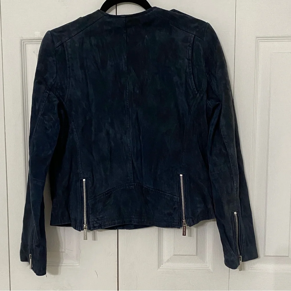 MICHAEL KORS leather Suede Moto Jacket M - Picture 7 of 15